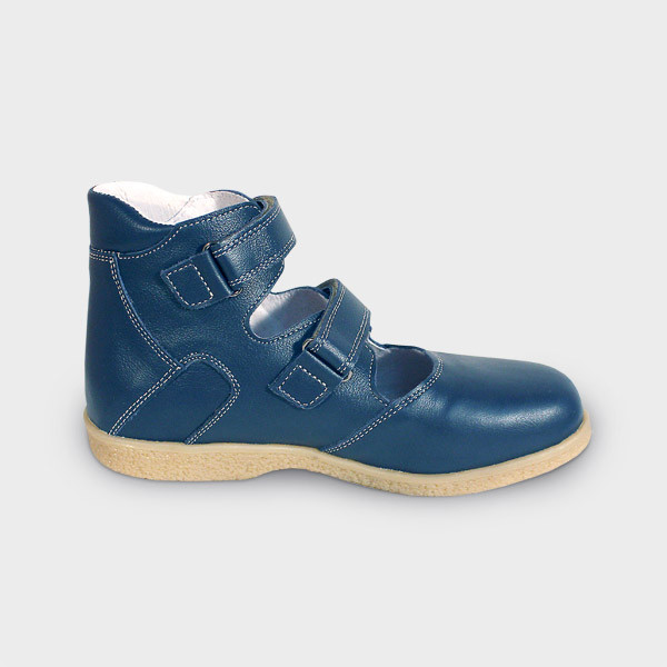 Туфли подростковые закрытые темно-синие / 117П