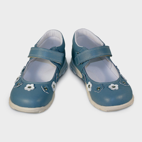 Туфли детские светло-синие / 3014