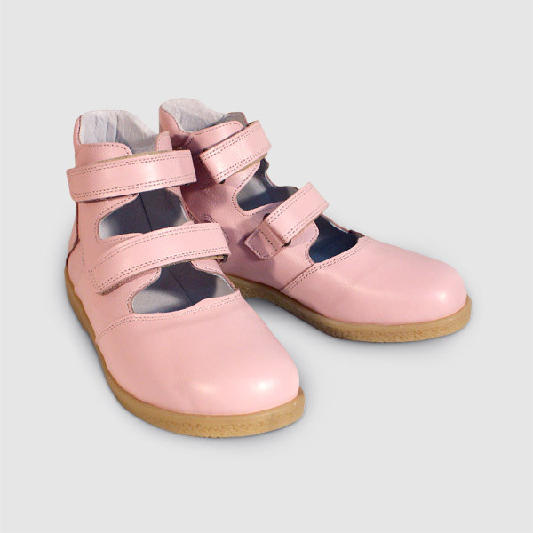 Туфли подростковые закрытые розовые / 111П